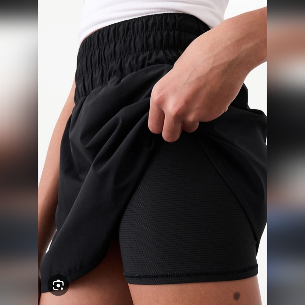 Athleta Black Skort L